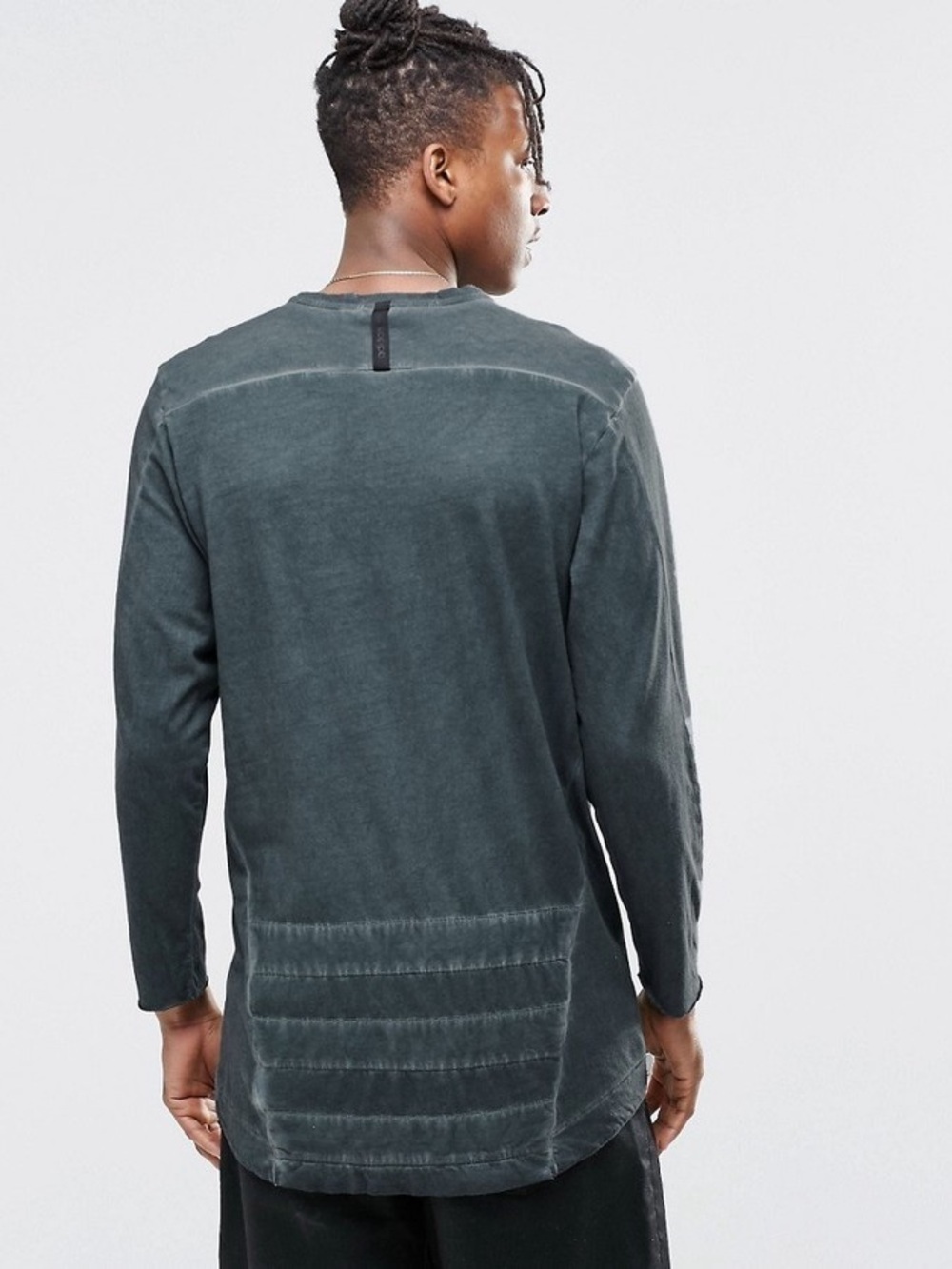adidas Originals Rare Men's Long Sleeve Crewneck Shirt - Washed Gray
